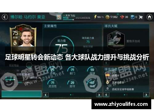 足球明星转会新动态 各大球队战力提升与挑战分析